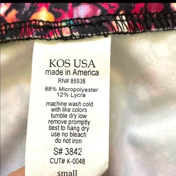 KOS USA pink multi color leggings NWT - Picture 11 of 13